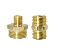 Conector de acoplador adaptador rápido macho BSP de montaje de boquilla hexagonal de tubo de latón