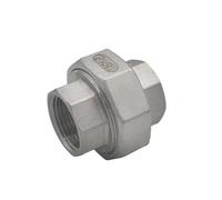 Conector de acoplamiento con rosca hembra BSP de acero inoxidable 316L - Accesorio duradero for tuberías de fundición de agua (1 pieza)(3/4in)