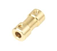 Conector de acoplamiento de eje de latón, Acoplamiento del eje motor de latón, 5 piezas, varios tamaños(2mm to 6mm)