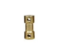 Conector de acoplamiento de eje de latón, Brass Shaft Coupling D9 L20 Screw Fixed For Transmission, Multiple Sizes(4mm to 5mm)