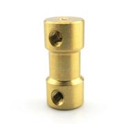 Conector de acoplamiento del eje Adaptador de funda conector junta transmisión Motor, acoplador acoplamiento eje rígido latón 2mm a 6mm, 1 ud(5mm*5mm)