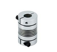 Conector de acoplamiento flexible de flor de ciruelo 1 Uds D25L38 acoplador de fuelle acoplador de eje de aleación de aluminio(8mmx8mm)