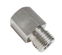 Conector de acoplamiento for tubería de alta presión de acero inoxidable 304, conector hembra M10x1.5 a conector macho BSP M6, M8, M10, M16, M20 (1/8", 1/4" y 3/8").(M6x1 Male M10x1.5 Female)