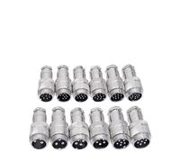 Conector de acoplamiento GX20D macho/hembra, conectores circulares push-pull de 20mm, 1 Uds.(GX20 male plug,9P)