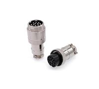 Conector de acoplamiento GX20D macho/hembra, conectores circulares push-pull de 20mm, 2 pines-15 pines GX20, 1 Uds.(GX20 male plug,5P)