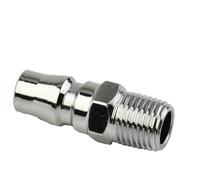 Conector de acoplamiento neumático, acoplador de manguera de aire con rosca macho BSP de 1/4 de pulgada
