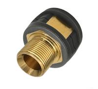 Conector de agua de alta presión para lavadoras a presión Kärcher HD5/HD11 y HD6/HD15, construcción de cobre y ABS, adaptador de acoplador de repuesto de 1 pieza (B)
