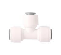 Conector de agua de jardín de acceso rápido, 10 Uds., 1/4 ", codo en T, filtro de tubo de PE recto, piezas de ósmosis inversa(Tee)