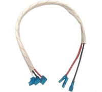 Conector de ahorro de compresor de CA, arnés de cableado de cobre puro de 44 cm, cable blanco para Midea para mantenimiento del sistema de aire acondicionado Haier (2-3 HP)