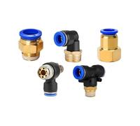 Conector de aire neumático PC/PCF/SL/PB/PL 4mm 6mm8mm 10mm 12mm rosca M5 3/4 "1 2 vías accesorios for mangueras conectores rápidos de tubería(OD8mm-1I8,SL (5PCS))