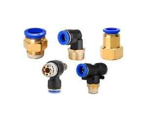 Conector de aire neumático PC/PCF/SL/PB/PL 4mm 6mm8mm 10mm 12mm rosca M5 3/4 "1 2 vías accesorios for mangueras conectores rápidos de tubería(OD10mm-3I8,SL (5PCS))