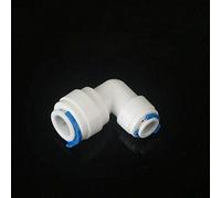 Conector de ajuste a presión SENRISE para filtro de agua, conector rápido para sistema de filtro de agua por ósmosis inversa (tubo de 0.95 cm x codo de tubo de 0.63 cm, 5 unidades)