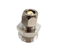 Conector de ajuste de compresión de tubo de virola de latón - Adaptador de tubo hidráulico de rosca macho BSP for tubos de 4-16 mm(8mmx1/8inch)