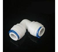 Conector de ajuste rápido para filtro de agua SENRISE Conectores de ajuste a presión Conector rápido para sistema de filtro de agua RO Sistema de ósmosis inversa (Tubo de 3/8" x Tubo de codo de 3/8