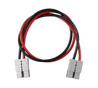 Conector de alimentación de 120 amperios 600 V CC, cobre chapado en plata de baja resistencia, diseño resistente para carga de batería marina RV y panel solar (30 cm)