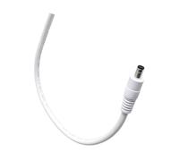 Conector de alimentación de cable final de 5,5 x 2,1 mm, cable blanco de 17 AWG para reparación de bajo voltaje, cableado de ventilador de iluminación de cámara de enrutador, 30 cm