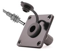 Conector de alimentación de pared impermeable para Starlink Mini | Starlink - Enchufe de pared de montaje en panel de aluminio, hembra a hembra, mini enchufe de puerto de toma de corriente