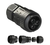 Conector de alimentación hembra AC 3 pines para APSystems EZ1 EZ1-M SOLAR Microinversor WiFi