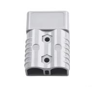 Conector de alimentación robusto de 175 A para cableado de autobús de carretilla elevadora EV, terminales de cable de cobre estañado, seguro de alta temperatura, grado industrial, gris y rojo (gris)
