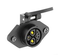 Conector de almacenamiento de energía de alta corriente 50A IP67 impermeable 500V 8 núcleos para carga EV - Acoplador de cable exterior robusto para sistemas de batería (A)