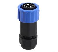 Conector de almacenamiento de energía IP67 nominal 500V 50A 8 pines para sistemas de batería, conector de alimentación macho-hembra para carcasa de plástico de ingeniería ignífuga (cabeza macho)