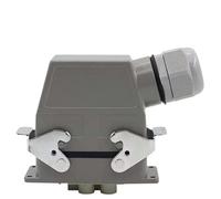 Conector de alta resistencia, Rectangular, seis núcleos, 80A, 16A, 500V, líneas superiores y laterales, canal caliente, botón único, 1 Uds.(Side line)