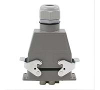 Conector de alta resistencia, Rectangular, seis núcleos, 80A, 16A, 500V, líneas superiores y laterales, canal caliente, botón único, 1 Uds.(Top line)