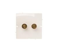 Conector de altavoz Simon Basic individual blanco BMGL2.02/11