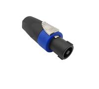 Conector de altavoz Speakon NL4FC de 4 polos, 1/2 unidades, adaptador de audio macho de 30 A de alta corriente compatible con Neutrik para cable de escenario PA Amp (2 piezas)