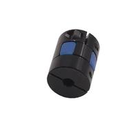 Conector de aluminio de acoplamiento de eje flexib 1 Uds D20L25XB orificio de acoplamiento eje Flexible flor ciruelo aluminio 7/8/9/9.5/10mm Motor transmisión tornillo(Black 6mmx8mm)