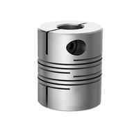 Conector de aluminio de acoplamiento de eje flexib 2 uds acoplador de eje Flexible conector acoplamiento abrazadera D25 L30 5mm 6mm 6,35mm 1/4 ". 25 8mm 10mm 12m 12,7mm 1/2" .5 pulgadas(6x12)