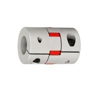 Conector de aluminio de acoplamiento de eje flexib Acoplador de abrazadera Flexible ciruela, tamaño eje D20 L30, acoplamiento mandíbula 4/5/6/6,35/7/8/10mm, 5mm, 8mm, parejas D20L30, 1 ud(6.35x8)