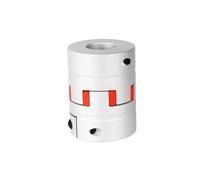Conector de aluminio de acoplamiento de eje flexib Acoplamiento de eje D30 L42 1 Uds acoplador abrazadera ciruela Flexible tres mandíbulas 5/6/8/9.525/10/12/12.7/14/15/16mm(9.525x12)