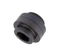 Conector de aluminio de acoplamiento de eje flexib Acoplamiento elástico en flor de ciruelo tres mordazas Brida torsión casquillos bloqueo cónicos(HRC-70FF-1008)
