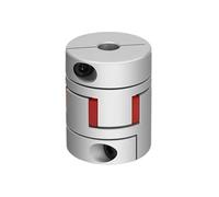 Conector de aluminio de acoplamiento de eje flexib Acoplamiento Flexible De Estrella Con Mordaza Aluminio Motor D20L25 Y Piezas For Husillo Bolas(5x10mm)