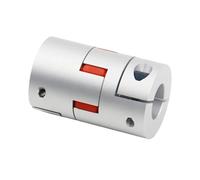 Conector de aluminio de acoplamiento de eje flexib Acoplamientos flexibles for eje de motor flor ciruelo alto par aleación aluminio D20L25 tamaño interno 4 a 10 mm 4/5/6/6,35/7/8/9/10(5x9.525)