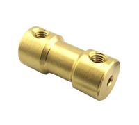 Conector de aluminio de acoplamiento de eje flexib Adaptador De Manguito Del Conector Acoplador Eje Motor N20 Junta Transmisión(3.17mm-4mm)