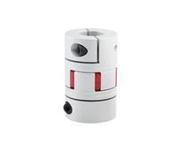 Conector de aluminio de acoplamiento de eje flexib Conector Flexible Del Servomotor De Estrella Acoplamiento Flor Ciruelo D40L50(10x19)