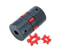 Conector de aluminio de acoplamiento de eje flexib XL0 D30L50 Acoplamiento de embrague del eje motor ciruela acero 3 mandíbulas for acoplador adaptador paso a 8 mm, 10, 12,7 a 16(10-15)