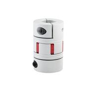 Conector de aluminio de acoplamiento de eje flexible Acoplamiento de flor ciruelo D40 L55, conector servomotor a pasos, acoplador Clip aluminio Flexible, 8/10/12/14/16/18/20/22mm(10x16)