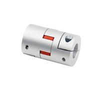 Conector de aluminio de acoplamiento de eje flexible Acoplamiento flexible del servomotor acoplamiento tornillo de la flor ciruelo estrella aleación aluminio(D30L35 6X16mm)