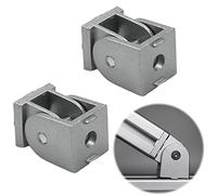 Conector de Ángulo Bisagra Perfil de Aluminio 2 Piezas Ranura 6 Aluminio de Aleación de Zinc Ajustable, Rango de Rotación de 180 ° para Perfil de Eu-Estándar 2020, Piezas de Impresora 3D