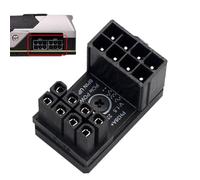 Conector de ángulo de 180 grados para GPU | Adaptador de ángulo de GPU 8P | Suministros de tarjetas gráficas resistentes al desgaste, conector GPU de metal para juegos, vida diaria