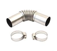 Conector de ángulo de tubo de escape de acero inoxidable, 25 mm de diámetro interior/27 mm de diámetro exterior/13 cm de longitud, codo de 90° para calentadores de estacionamiento diésel, conexión