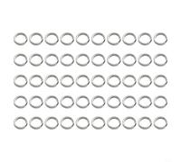 Conector de anillo dividido de pesca hecho de acero inoxidable con doble broche de división para señuelo y aparejo de anzuelos (11,5 mm)