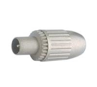 Conector de antena coaxial macho electro dh. color metalizado 10.535/m