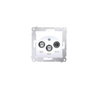 Conector de antena Simon 54 RTV/SAT/SAT acabado DASK2.01/11