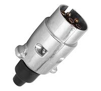 Conector De Arnés De Cableado De Remolque De Hoja RV De 7 Pines Conector De Extremo De Remolque De Metal De 7 Vías Enchufe De Goma 12N 12V Universal Para Remolques Estándar Caravanas Camiones Barcos