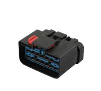 Conector de arnés de cableado for automóvil DJ7142B-2.8-11/21 de 14 pines con extremo o con enchufe macho/hembra de plástico de 15 cm DJ7142A-2.8-11(Dark Grey)