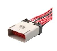 Conector de arnés de cableado for automóvil DJ7142B-2.8-11/21 de 14 pines con extremo o con enchufe macho/hembra de plástico de 15 cm DJ7142A-2.8-11(Gold)